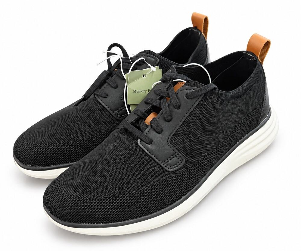 Goodfellow & Co Men’s Size 8 Black Knit Memory Foam Sneakers Casual Shoes NWT